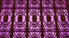 前门的紫色装饰艺术细节 