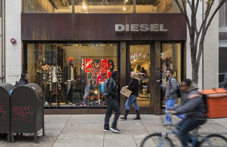 walkable to diesel fashion 